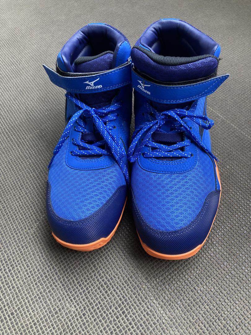 Mizuno 青 ハイカット安全靴　26センチ