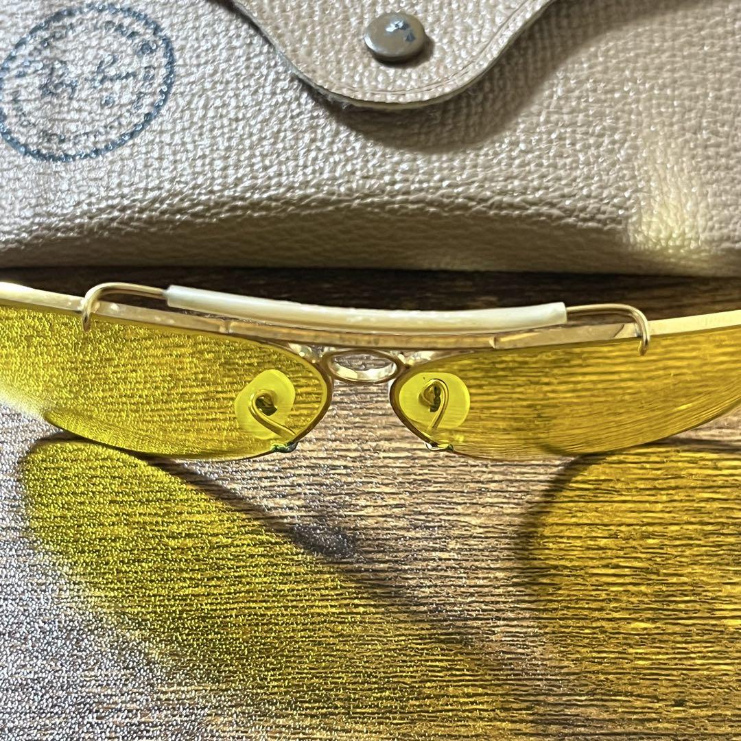 【廃盤】Ray-Ban B&L USA ヴィンテージ イエロー ×ゴールド