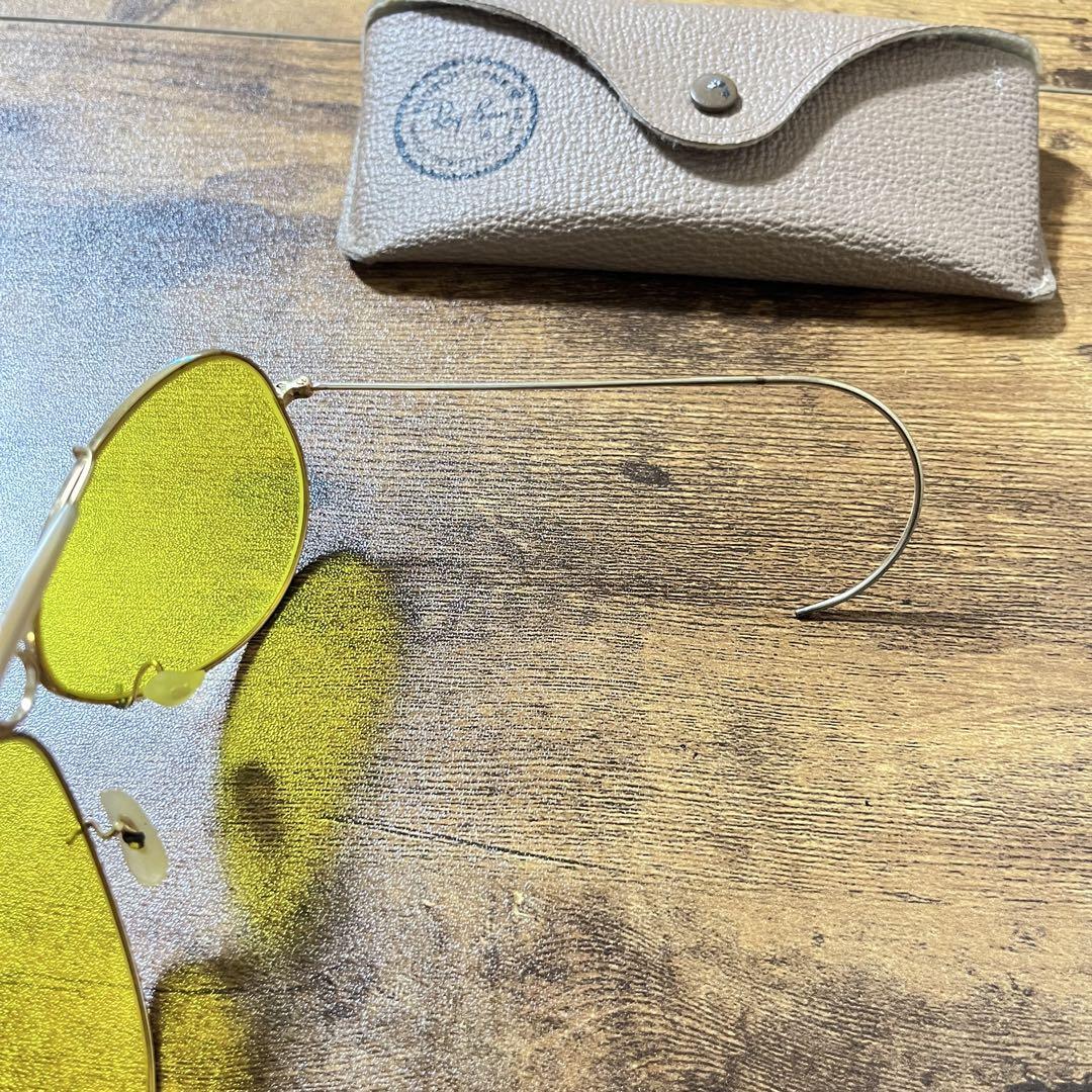 【廃盤】Ray-Ban B&L USA ヴィンテージ イエロー ×ゴールド