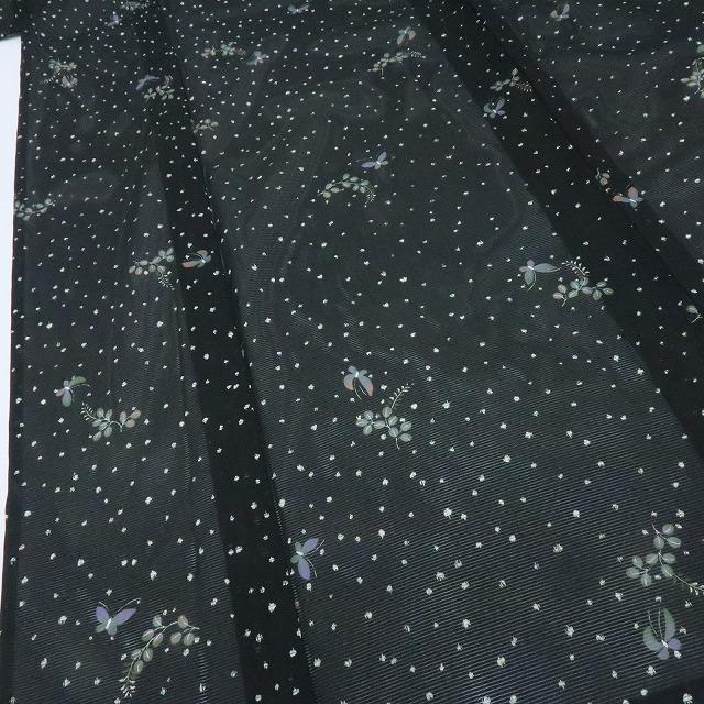 Y2911◆洗える夏着物 さんび謹製 絽 蝶 小紋