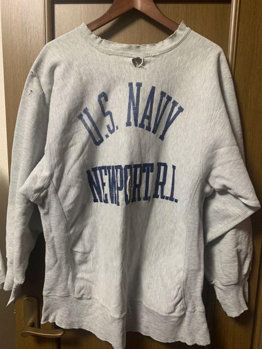 ビンテージ チャンピオンリバースウィーブ ジャンク navy