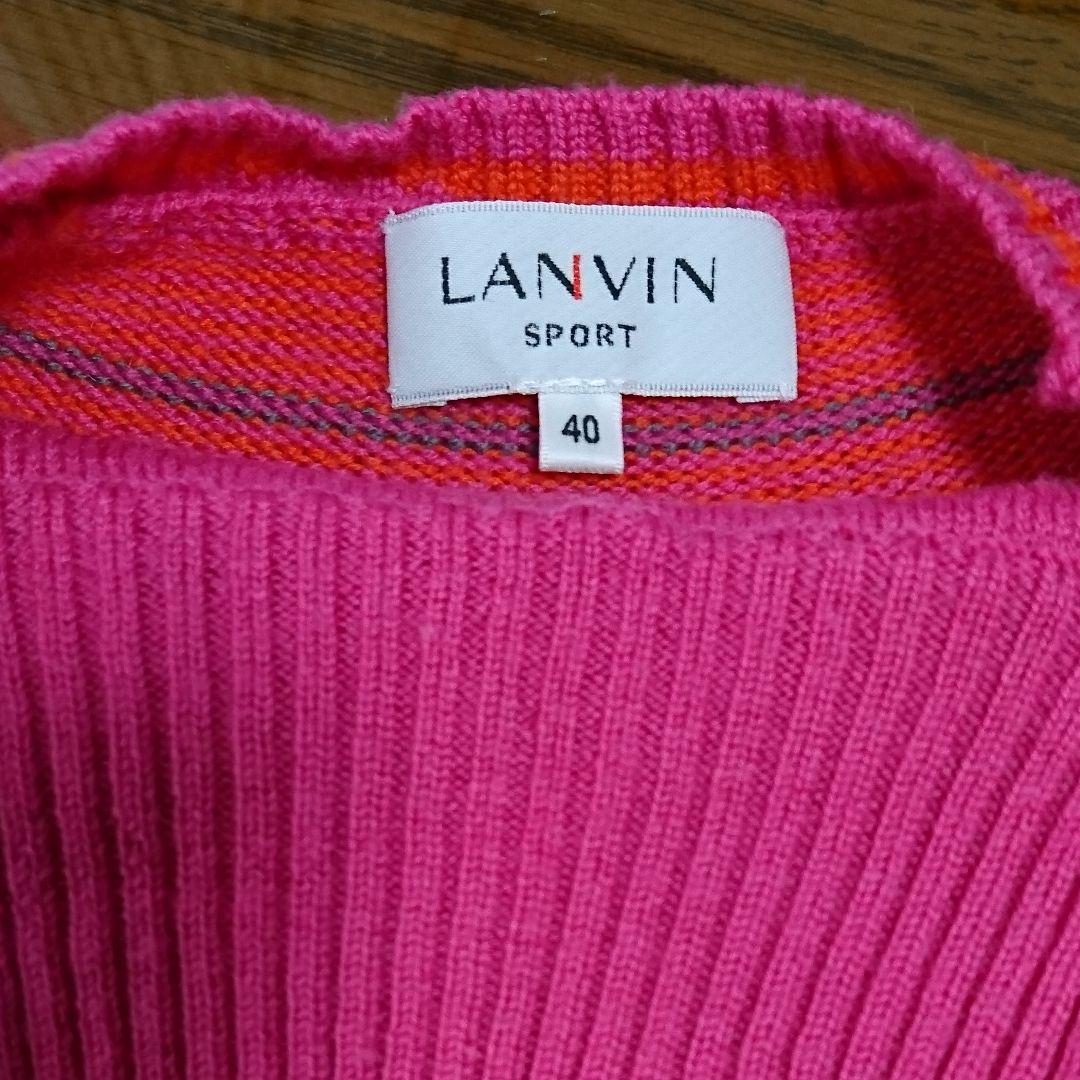 LANVIN ゴルフセーター 薄手 M 高品質 デザイン 定価41800円