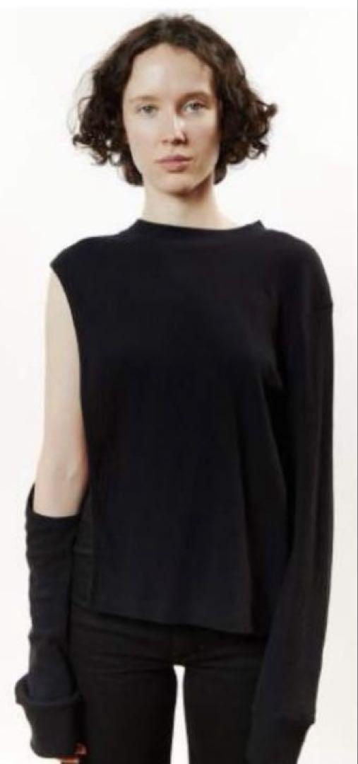 ECKHAUS LATTA ブラック Mサイズ リブ編み長袖Tシャツ