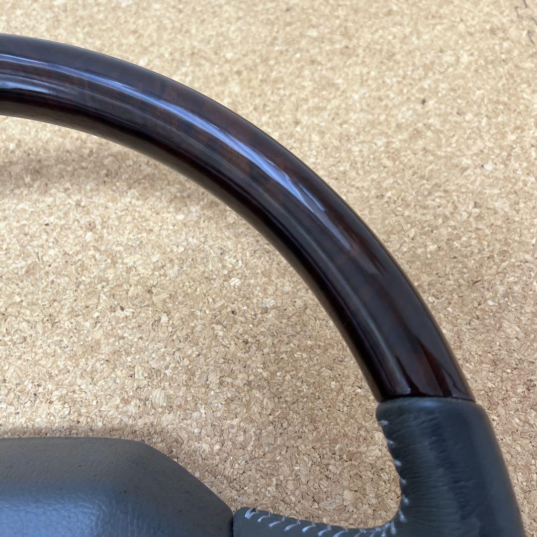 ランドクルーザー　純正　ウッドコンビステアリング