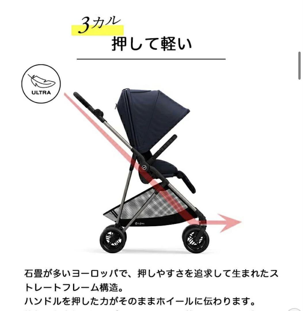 サイベックス　メリオ　ベビーカー グレー