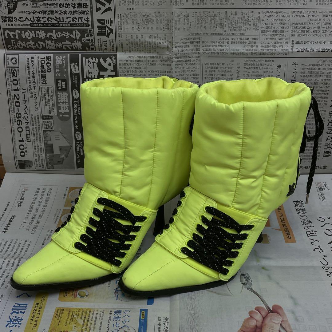 【YELOW】 key lime short boots