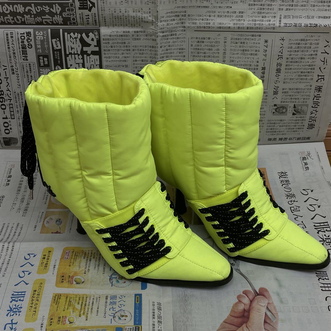 【YELOW】 key lime short boots