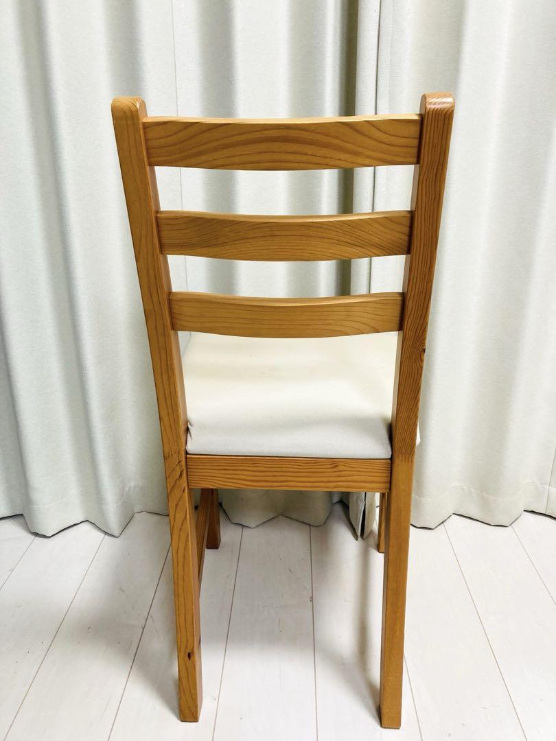 ②IKEA　イケア　LERHAMN　ダイニングチェア　2脚セット