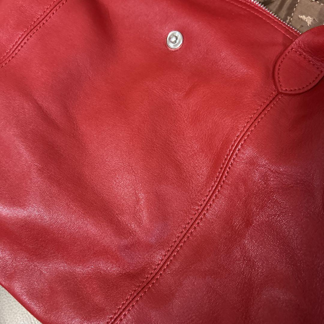 【美品】LONGCHAMP ル・プリアージュ 2way レザー 赤