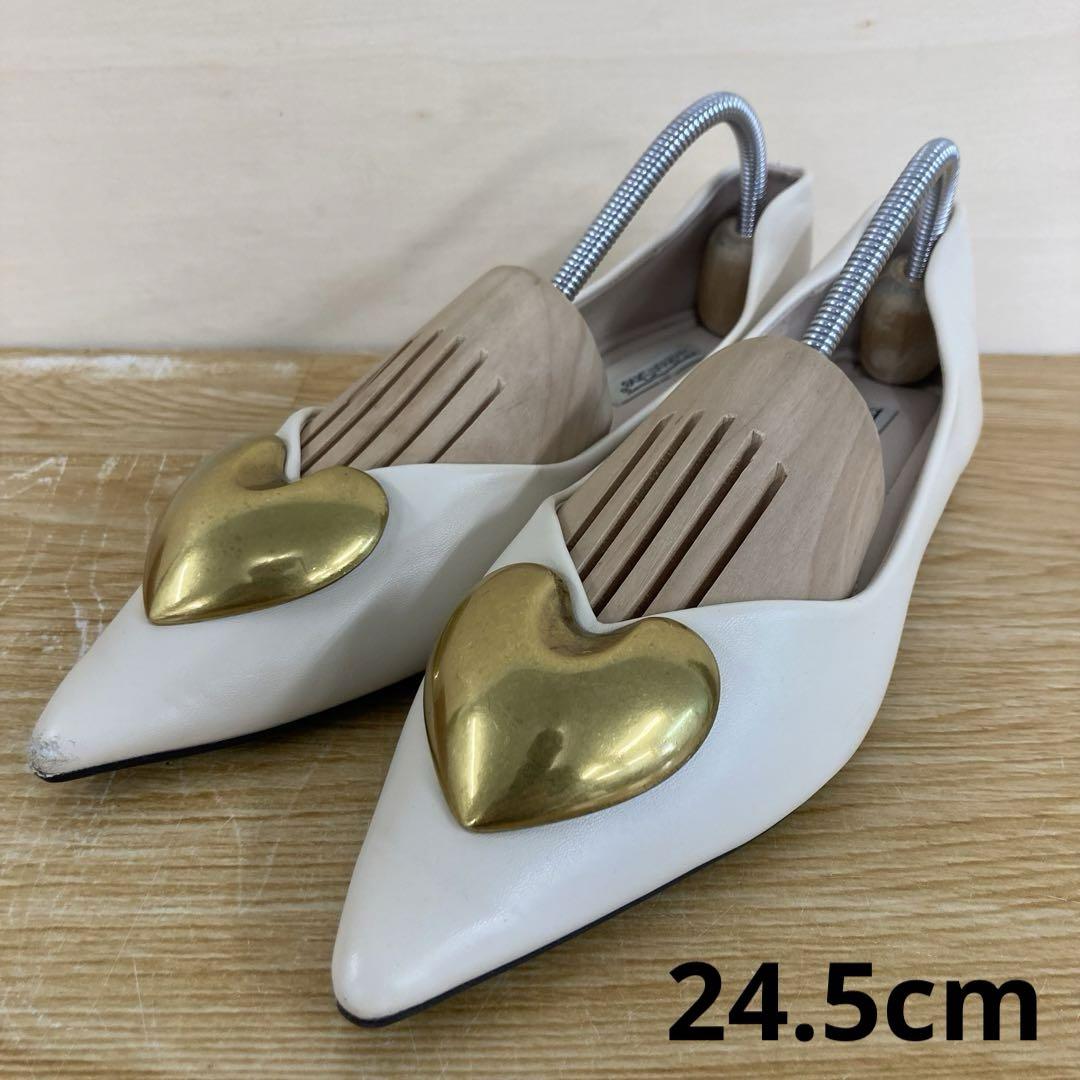 ハートフラットパンプス 24.5cm