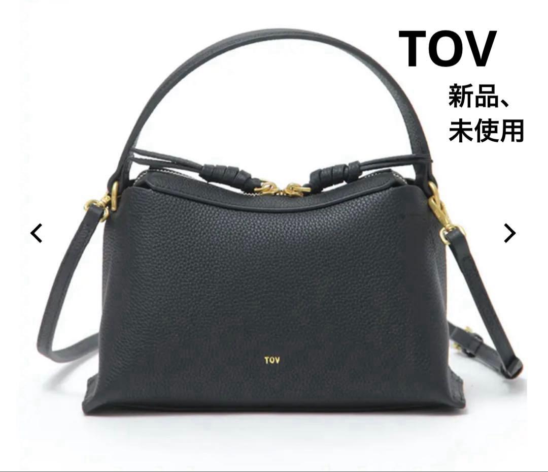 TOV トーヴ 2WAYショルダーバックCROSS S ブラックtov