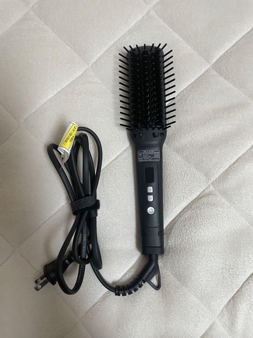 サロニア ストレートヒートブラシ ブラック SALONIA SL-012BKS