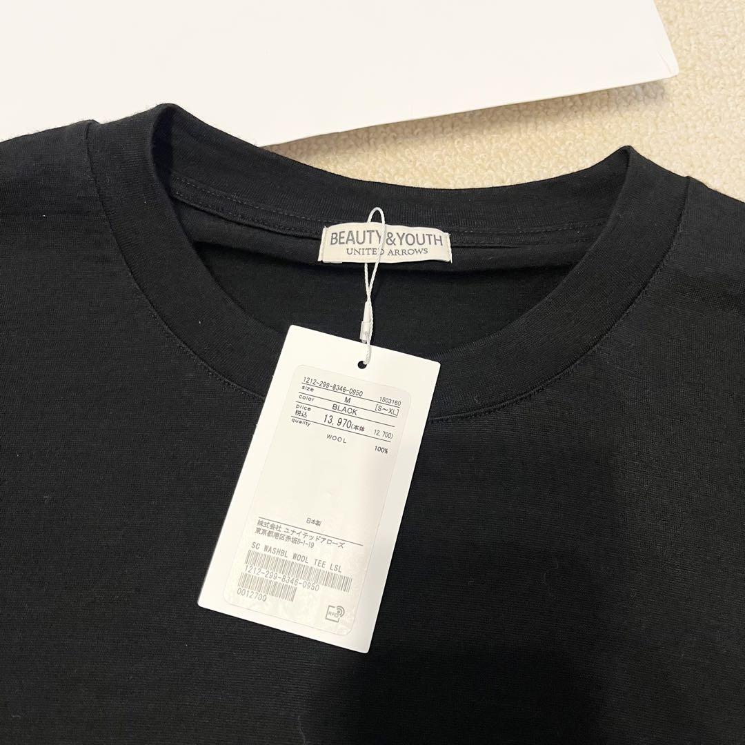 【新品タグ付】希少　UNITED ARROWS ロングスリーブ　Tシャツ　白　M 新品タグ付】希少UNITED ARROWS ロングスリーブTシャツ白M