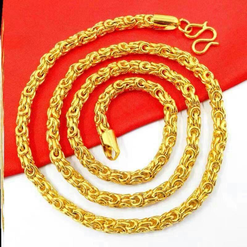 新品 24K金スネークボーンメンズファインネックレス黄金99988539 ...
