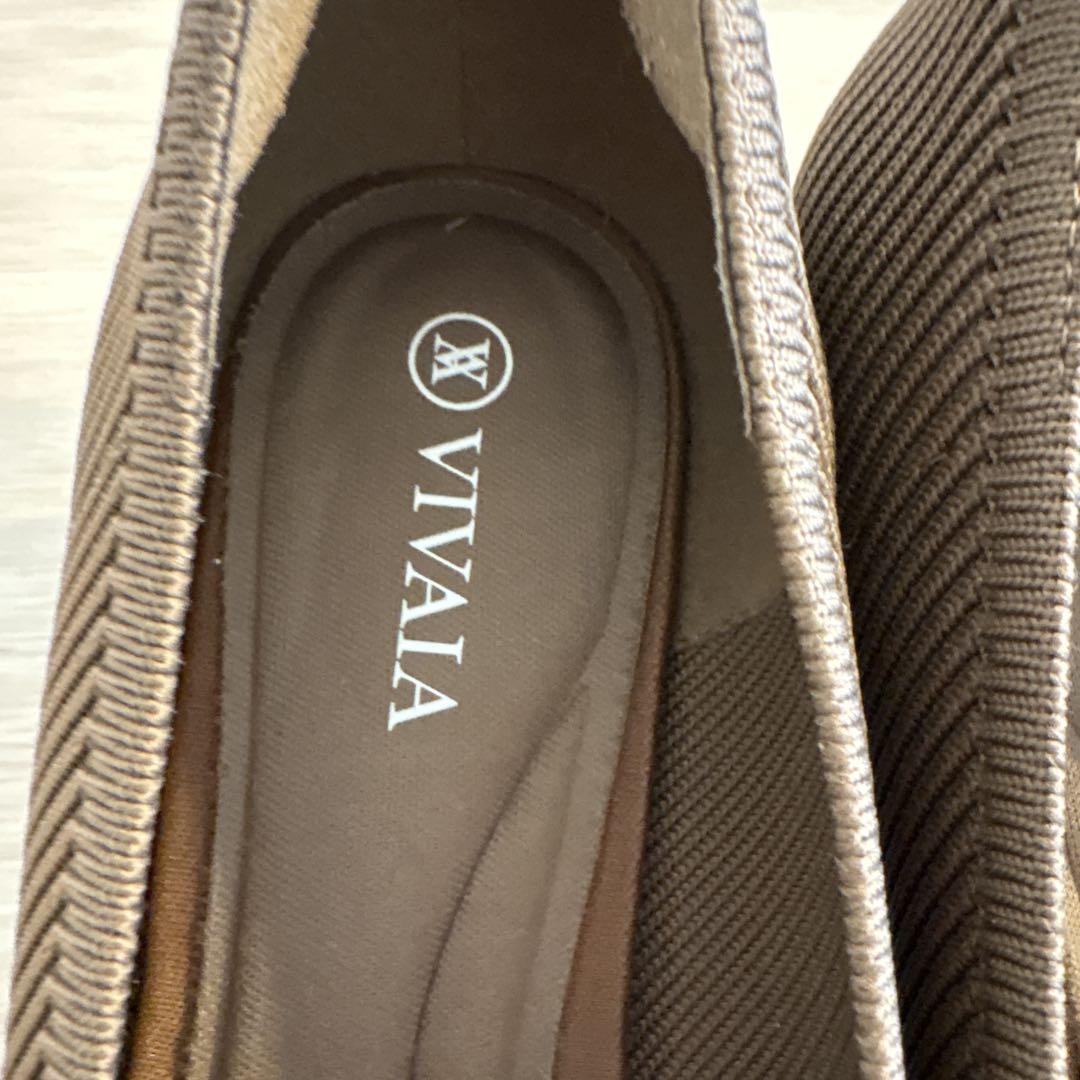 vivaia スクエアトゥー　厚底　シューズ　24程度　美品　37.5