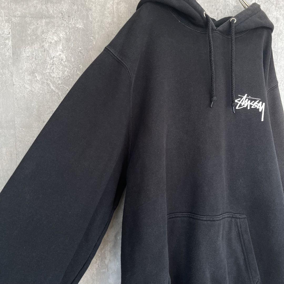 【人気カラー】stussy ロゴ プル パーカー 古着 メンズ