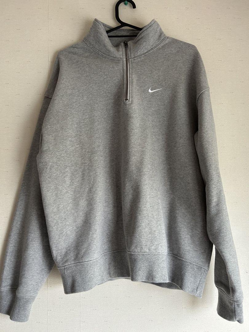 Nike グレー ハーフジップ スウェット