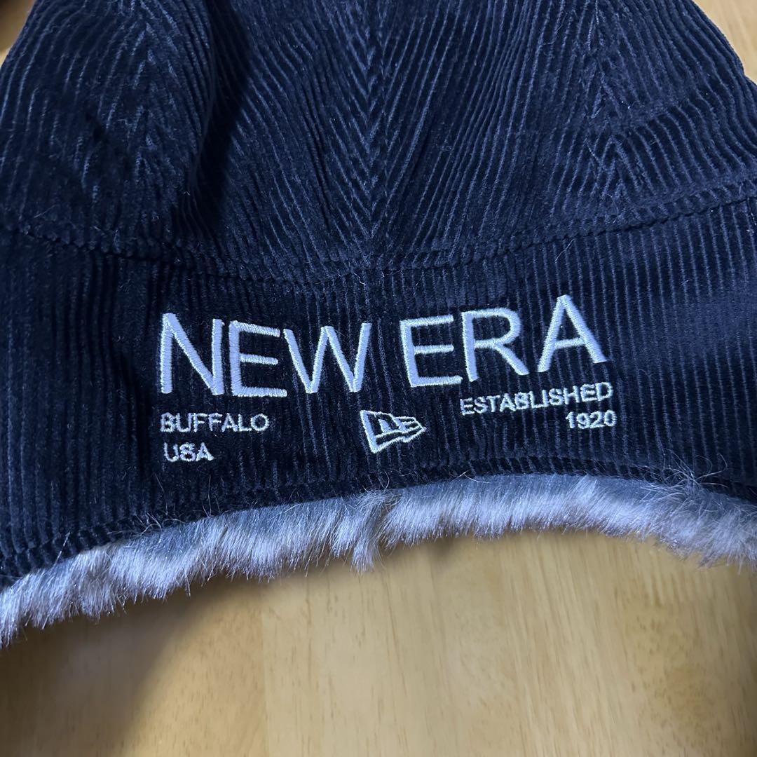 トラッパー ブラックコーデュロイ　NEWERA