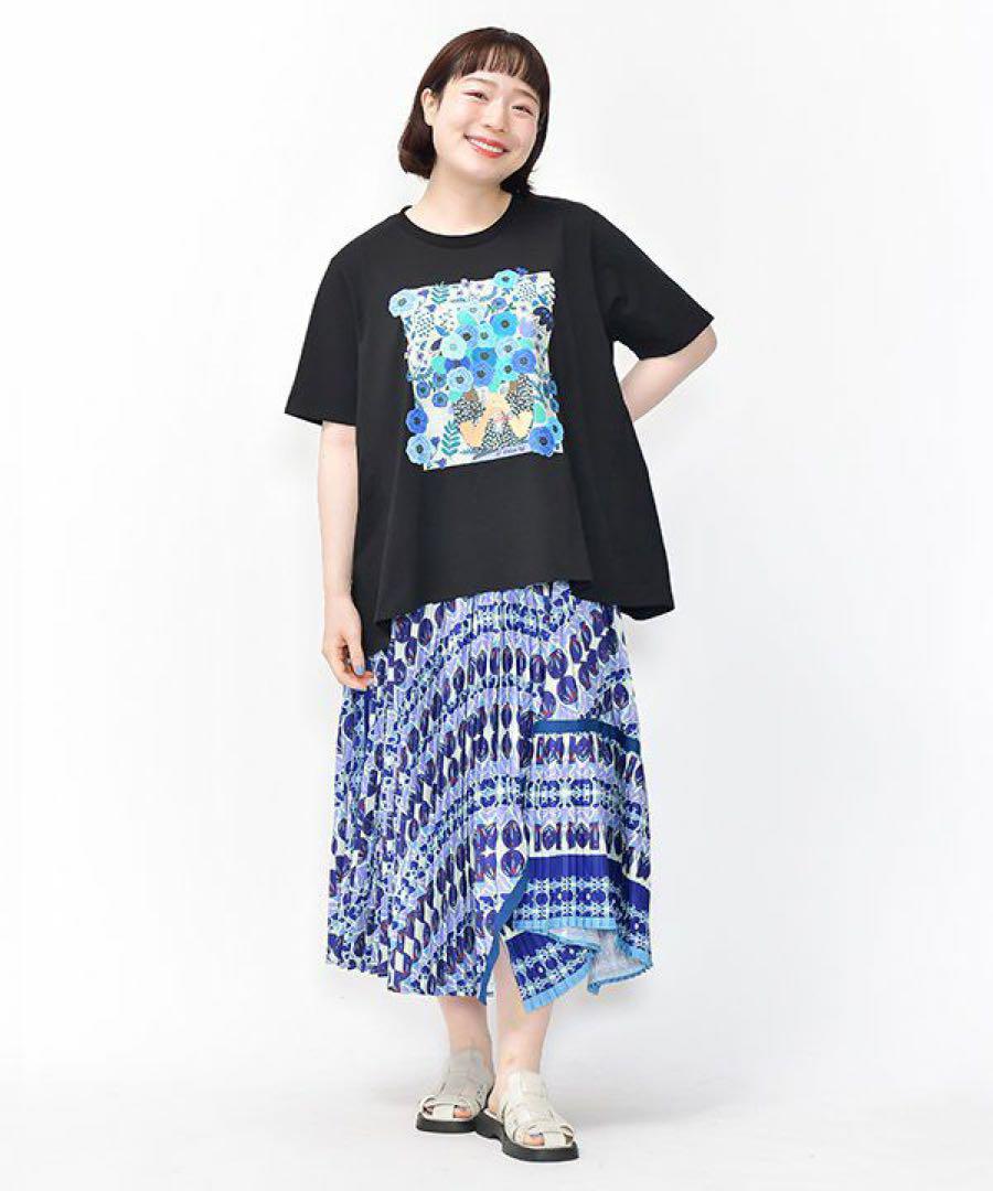 as know as olaca 華麗なる柄とプリSK プリーツスカート3