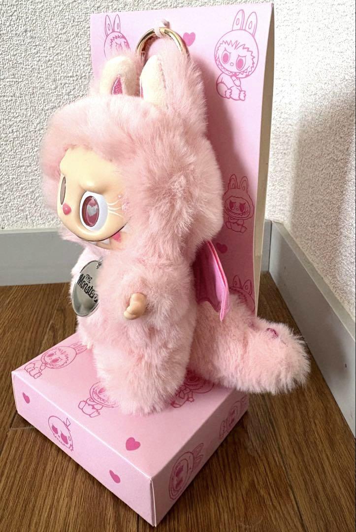 【新品】LABUBU ラブブぬいぐるみ ふわふわ ピンク Angel