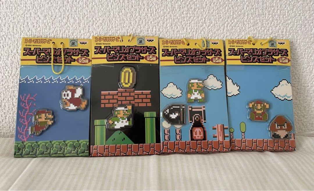 激安/新作 レア】スーパーマリオブラザーズ ピンズセット4種まとめ売り ピンズ・ピンバッジ・缶バッジ