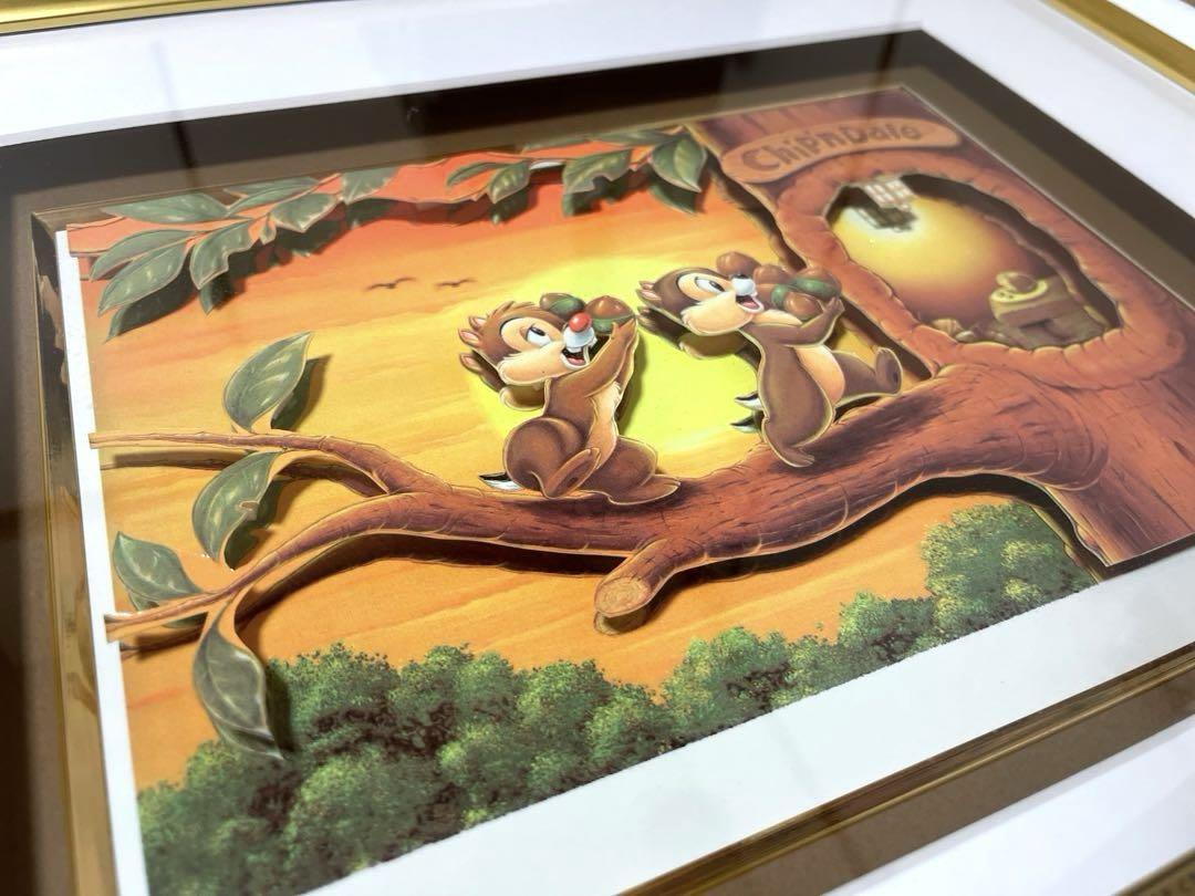 売れ筋がひクリスマスプレゼント！ チップとデール ディズニー シルクスクリーン レア品 限定 絵画 絵画