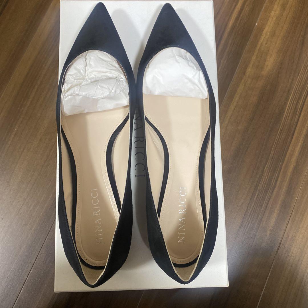 NINA RICCI スエードフラットパンプス　39