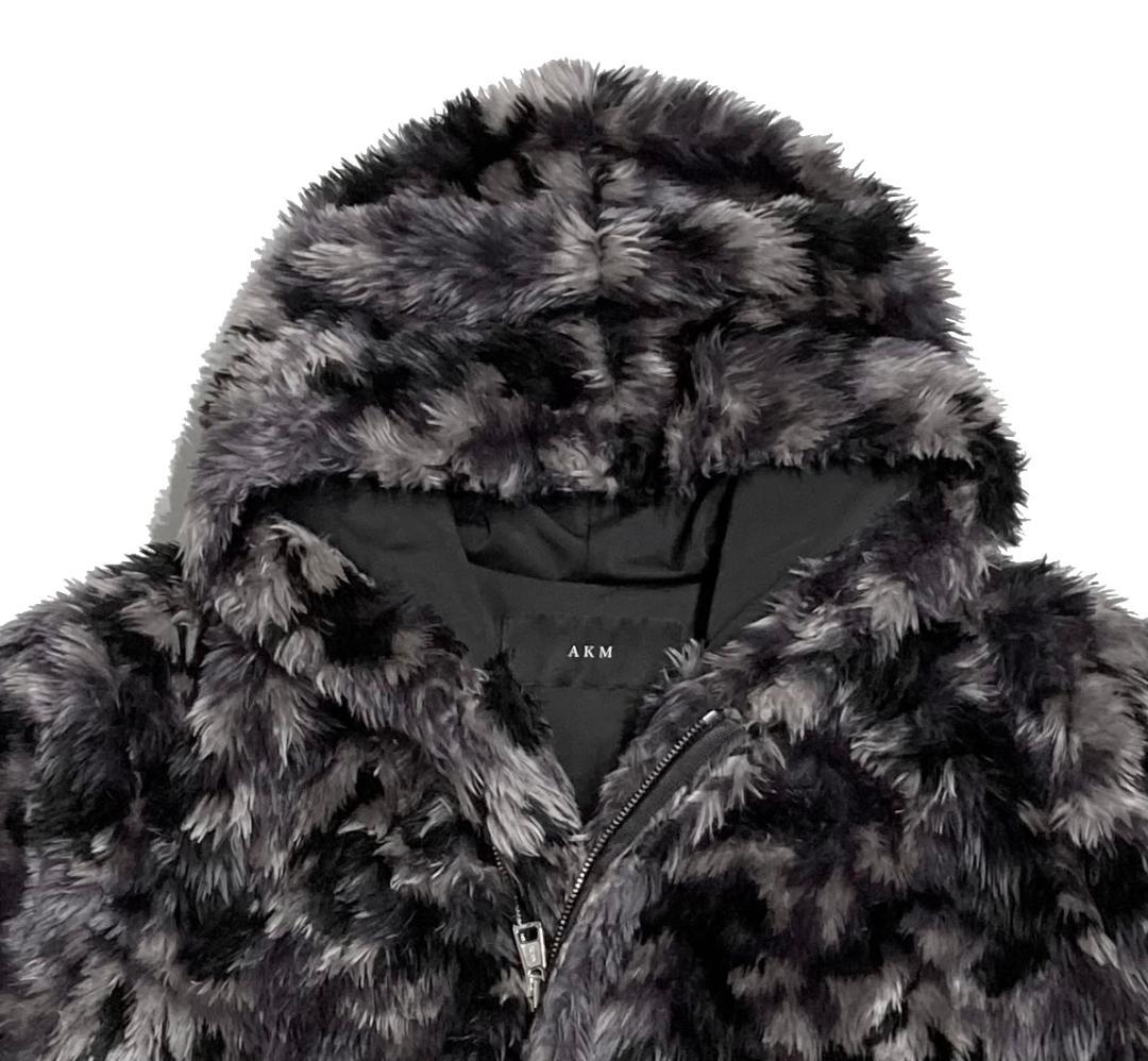 一度着9.9万 21AW AKM　ファー ラップ コート ジャケット