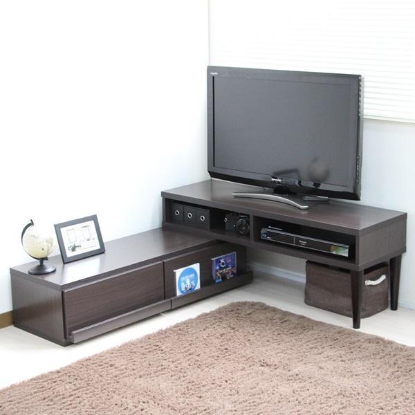 HOTSALE 新品 ディスプレイ引出付き TV台 ダークブラウン nf6EB-m97865356113 送料無料 テレビ台 伸縮式 格安正規品