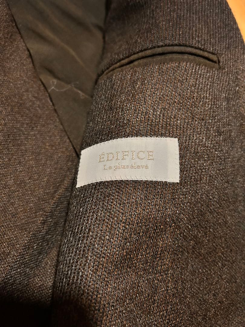未使用に近い エディフィス イギリス製バウワーローバック カシミヤ ジャケット 未使用に近い エディフィス イギリス製バウワーローバック カシミヤ ジャケット