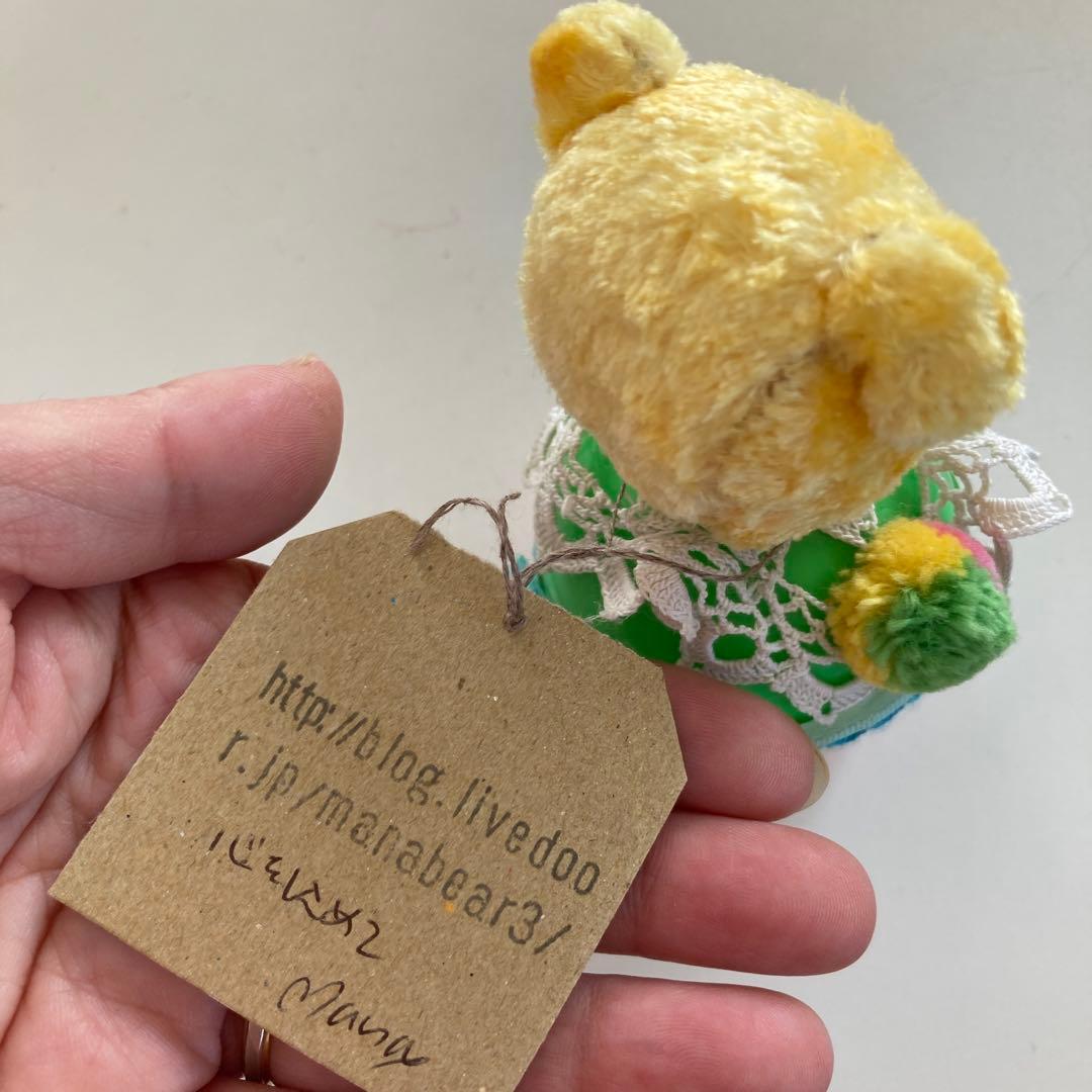 テディベア作家さんの起きあがりこぶしベア目立った傷や汚れなし