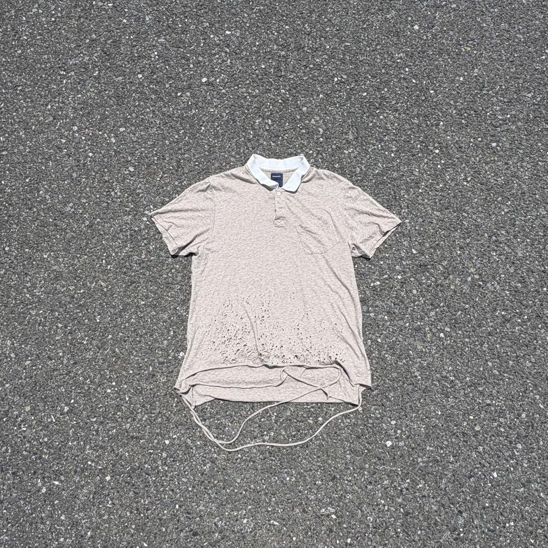 トップス 00s MIHARA YASUHIRO DESTROYED SHIRT Y2K