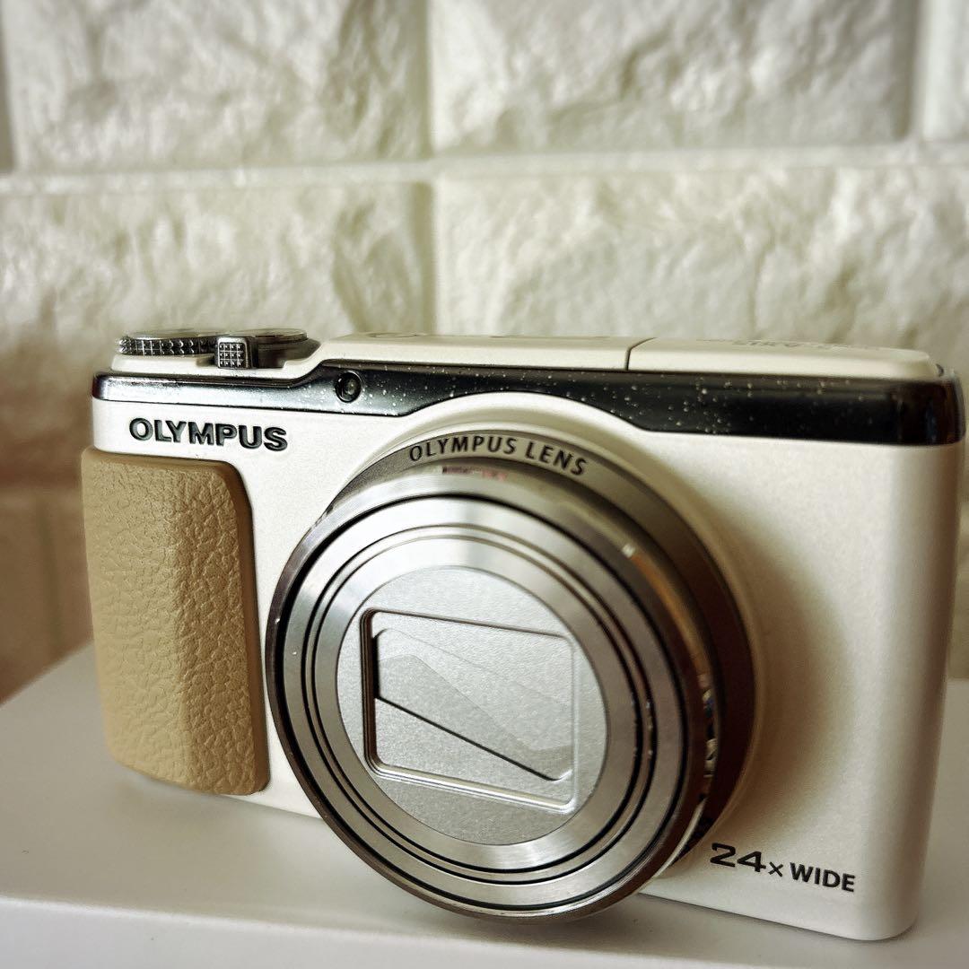 【ジャンク品 OLYMPUS】STYLUS SH-60 ホワイト デジタルカメラ