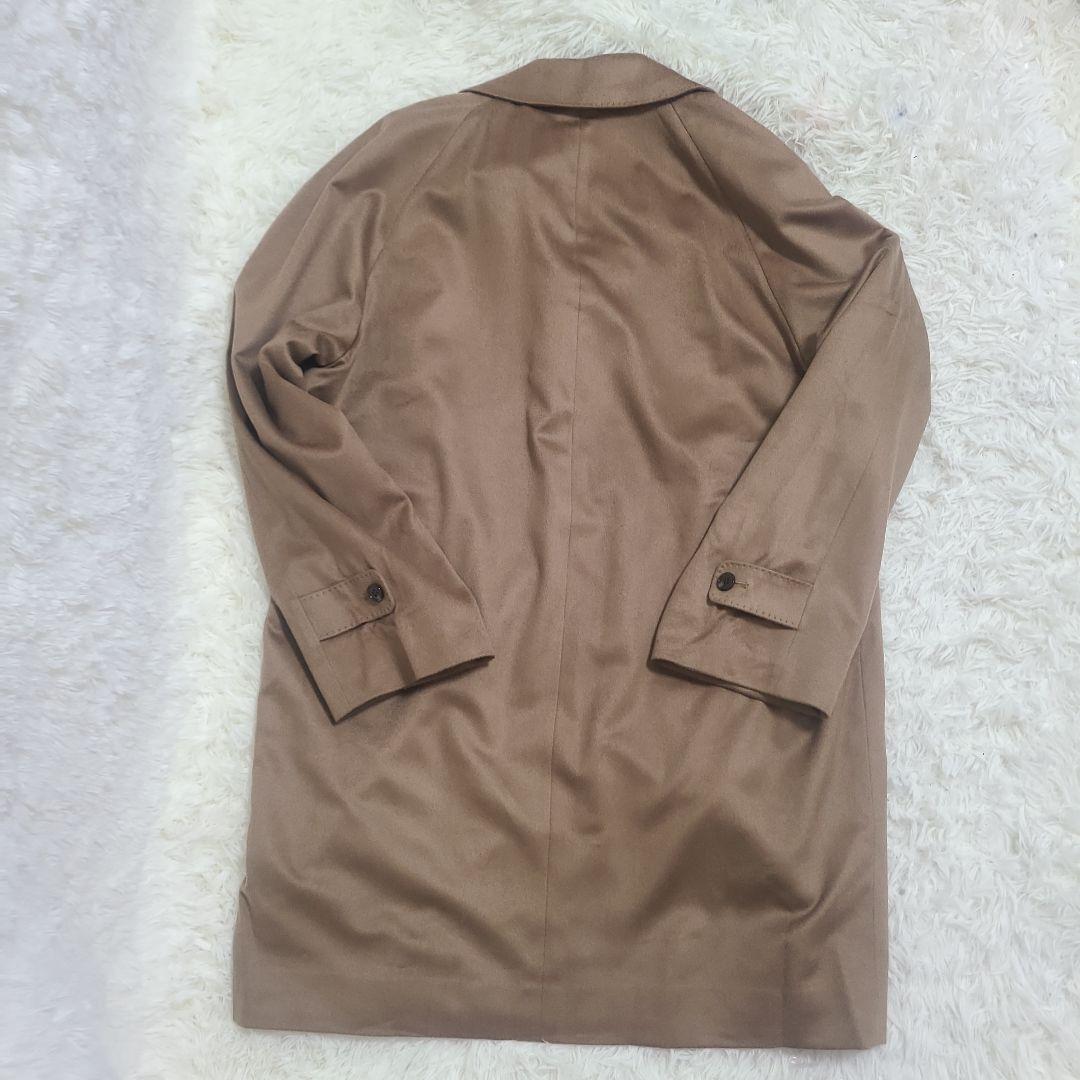 【ゼニア　100%カシミア　XL　キャメル】 ステンカラーコート　稀少　ロング