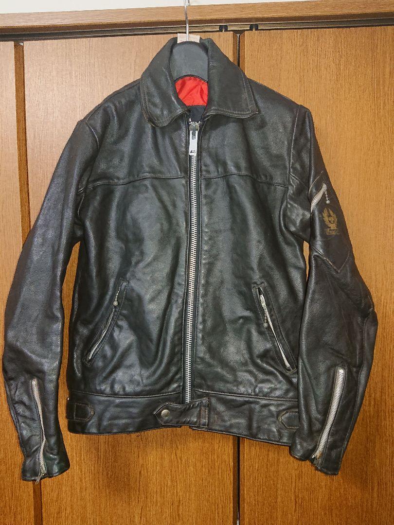 70s ビンテージ 英国製 BELSTAFF シングル ライダース ジャケット