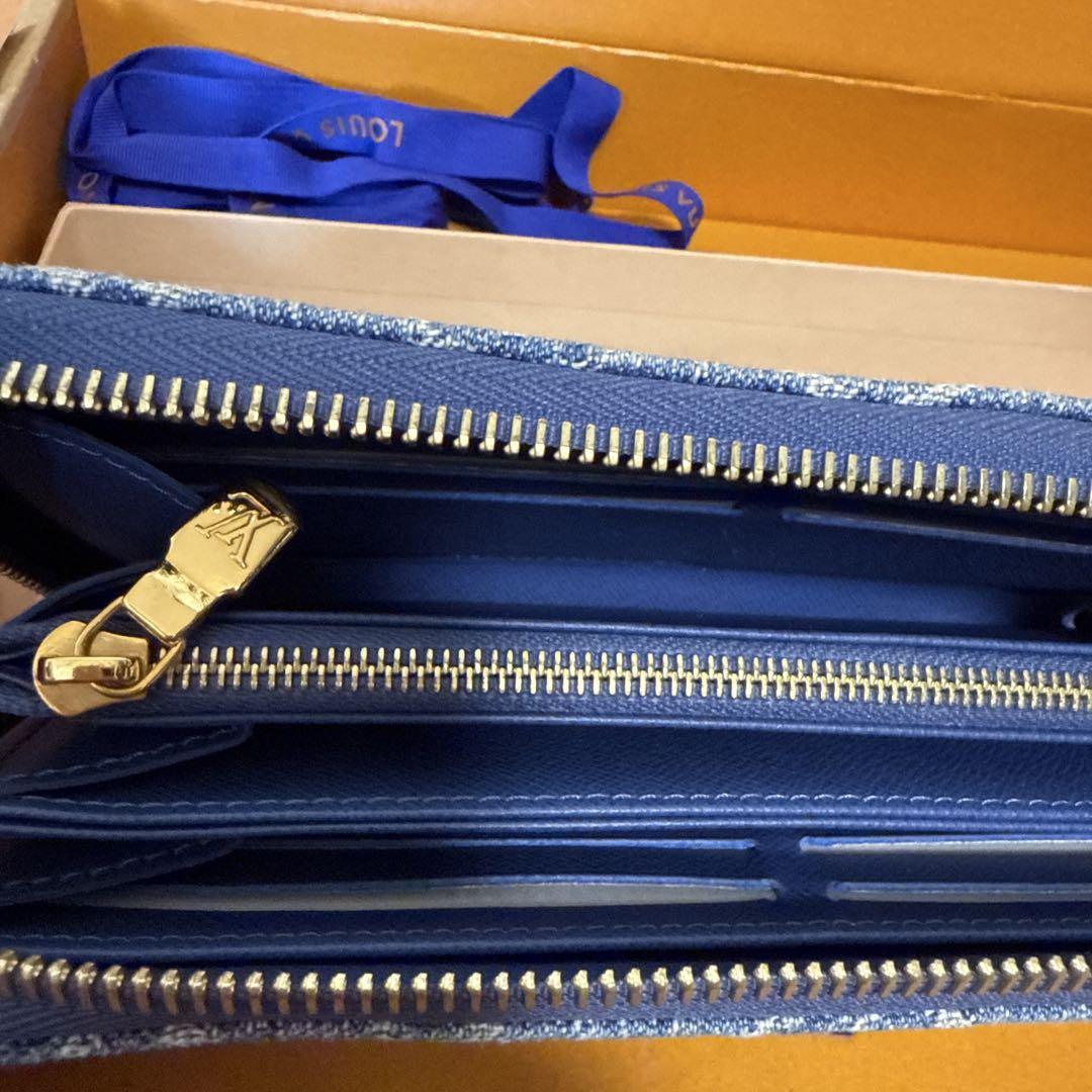 LOUIS VUITTON モノグラム　デニム　ジッピーウォレット　長財布