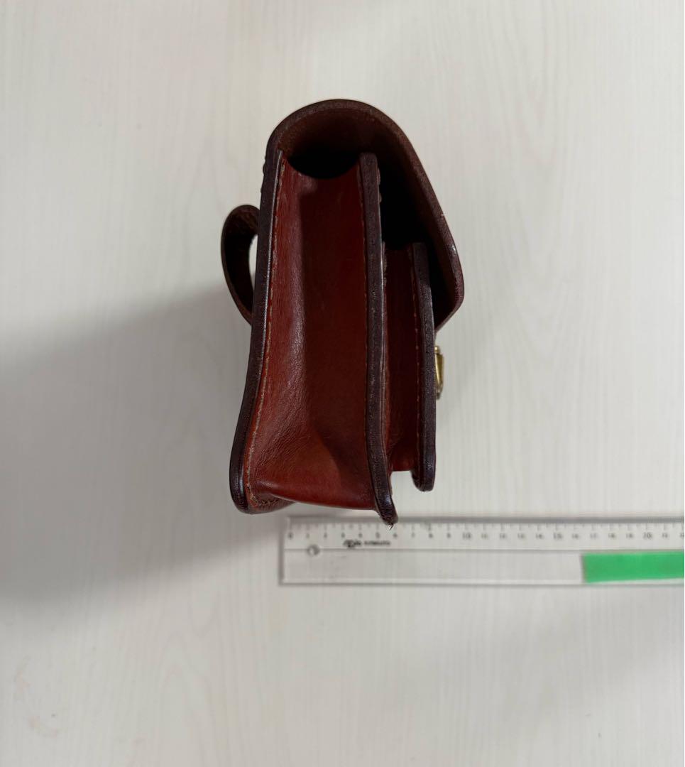 HERZ ヘルツ ベルトポーチ 前ポケット付き 美品