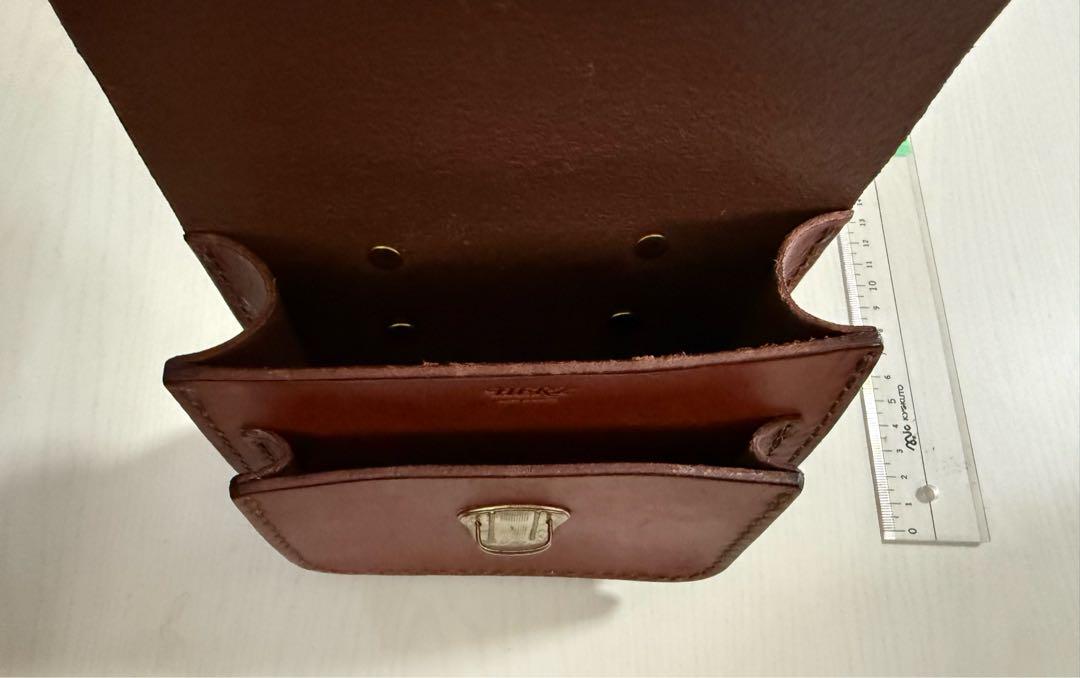 HERZ ヘルツ ベルトポーチ 前ポケット付き 美品