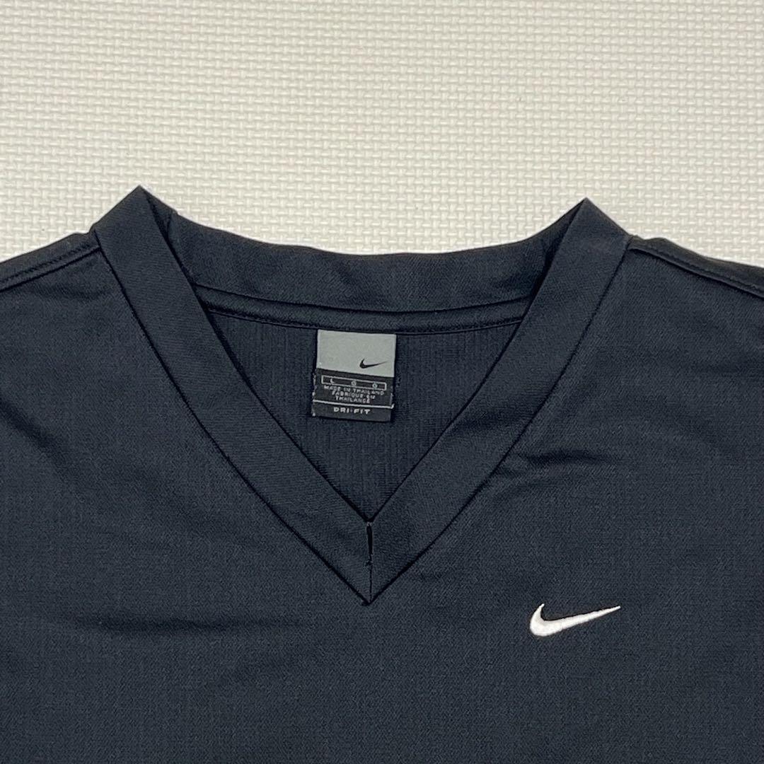 NIKEナイキ Vネック タンクトップ ノースリーブ ブラック - メルカリ