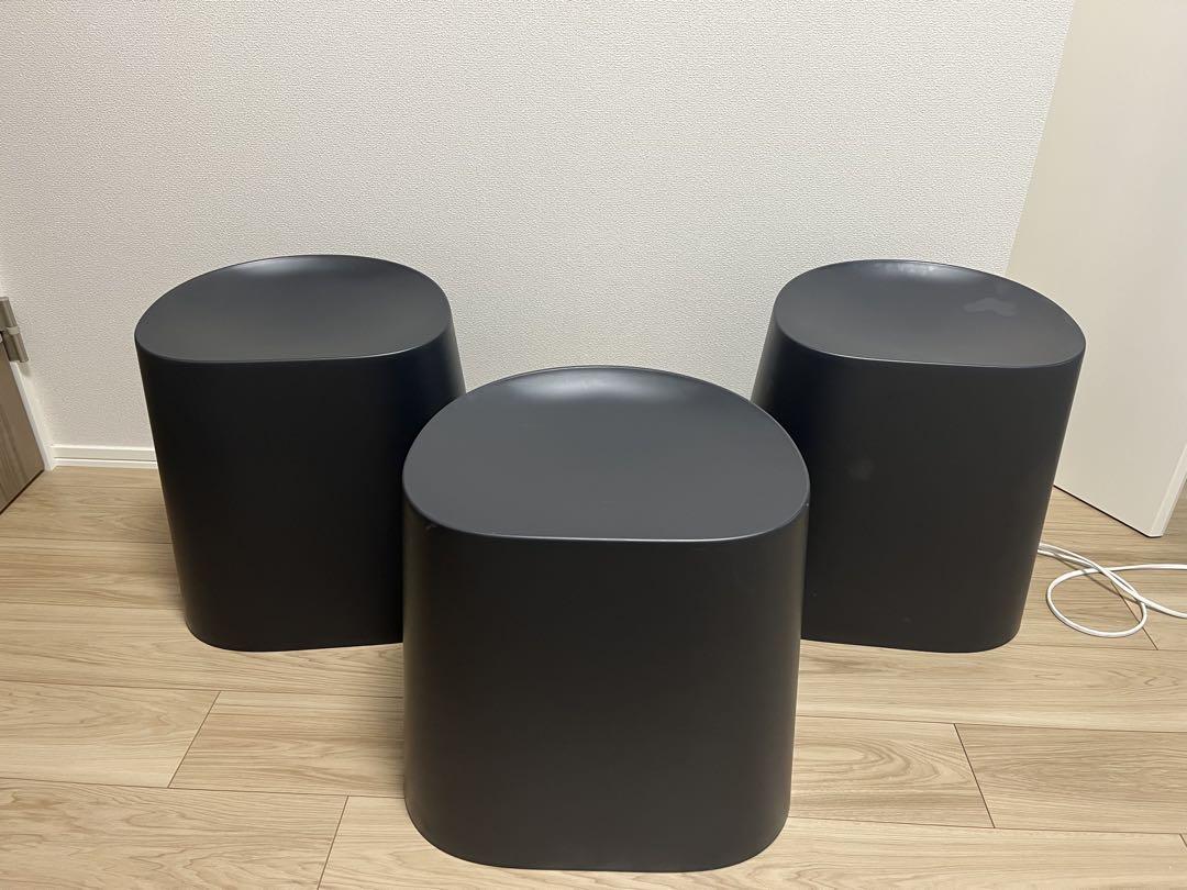 無印良品　スタッキングスツール　3個セット