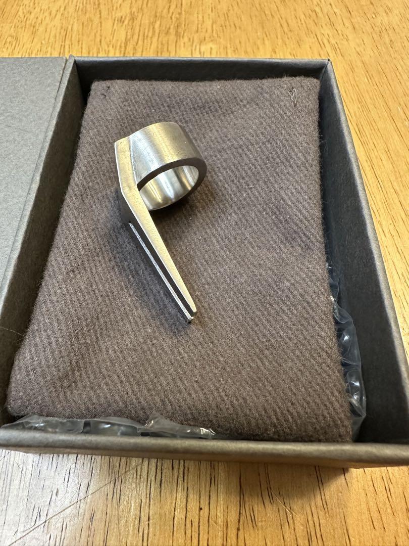 アクセサリー Rick Owens Strobe Open Trunk Ring 52