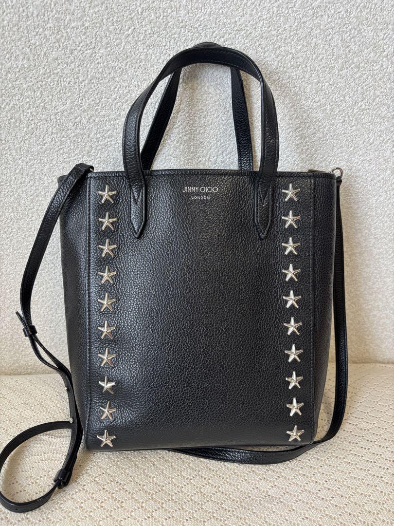 Jimmy Choo【関税送料込】スモール装飾レザーショルダーバッグ Jimmy Choo ジミーチュウ ミニチェーンショルダー ショルダー