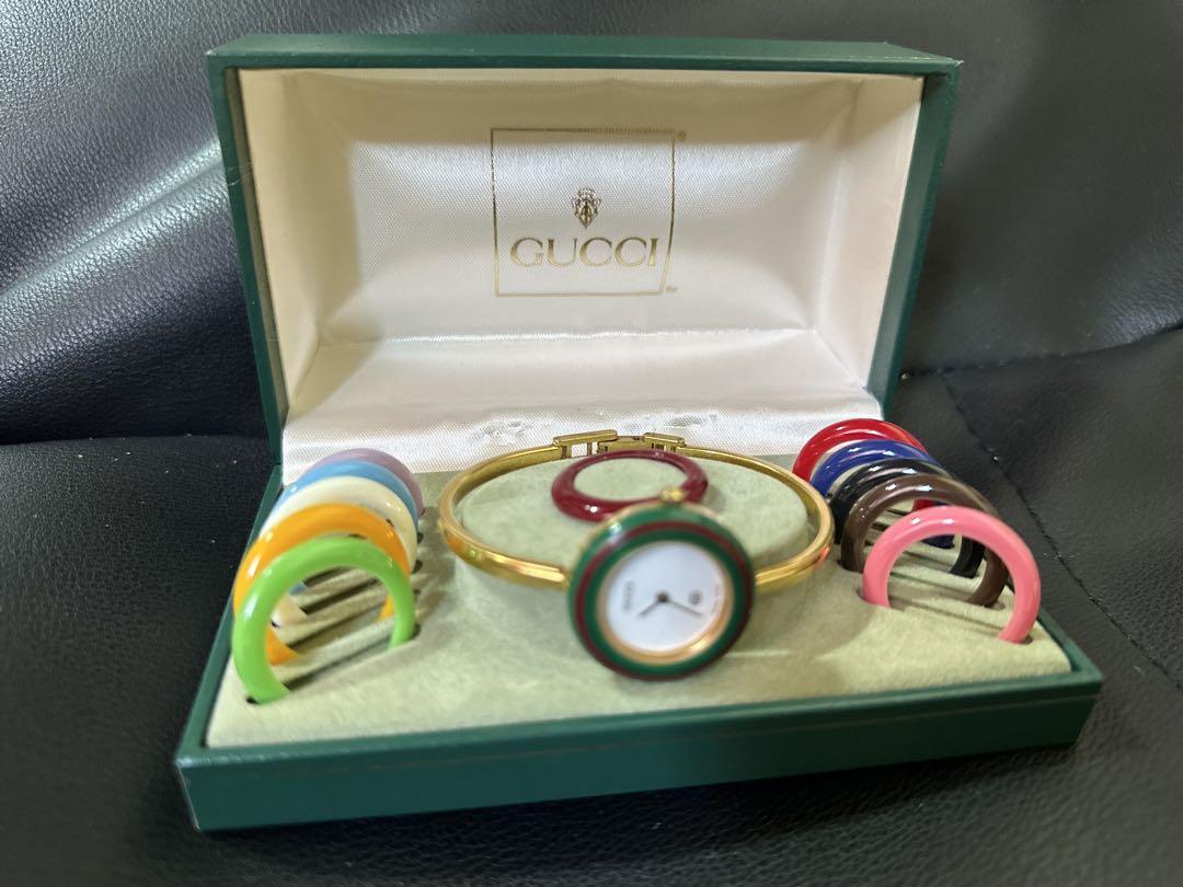 GUCCI時計 12色のベゼル付き