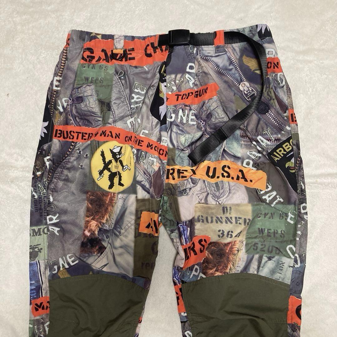 2XL アヴィレックス アイコン フォト パンツ 総柄 ミリタリー
