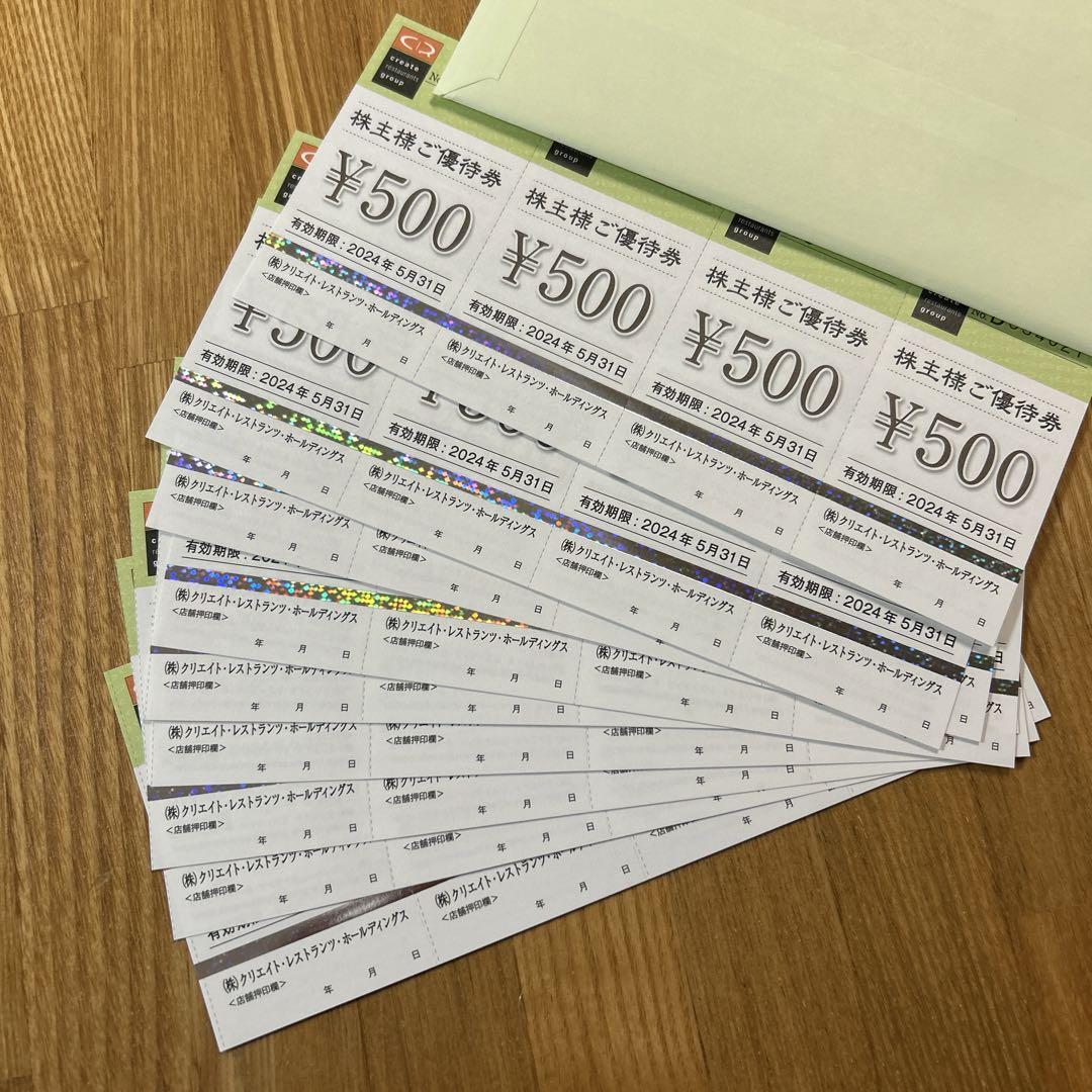 クリエイトレストランツ株主優待券 18000円分