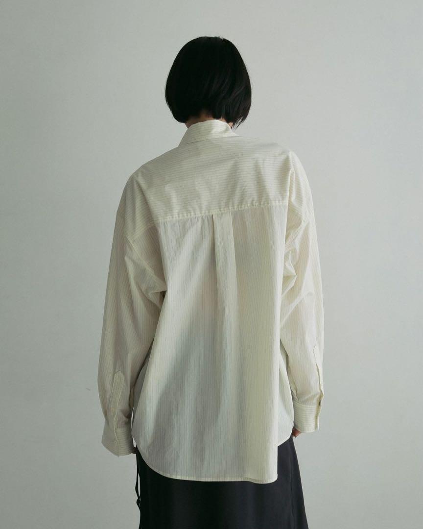 anuke Stripe Over Shirts(アイボリー)