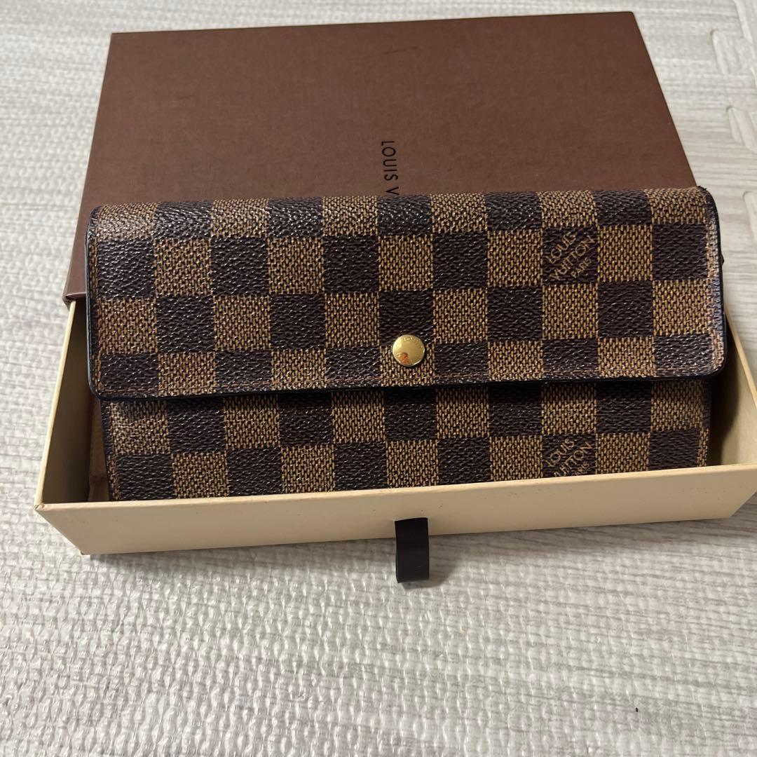 ルイヴィトン ダミエ エベヌ ポルトフォイユ サラ 長財布 財布LOUIS VUITTON