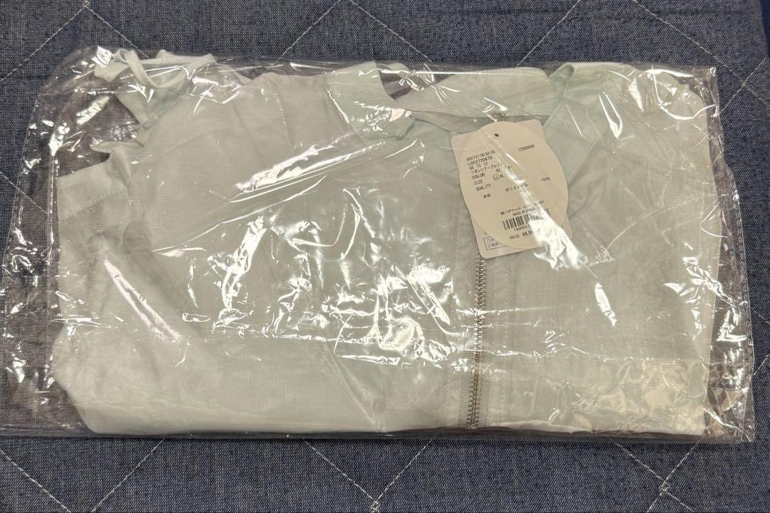 Louiosy ルオシー リボン付きドロストシアーブルゾン ブルー XL