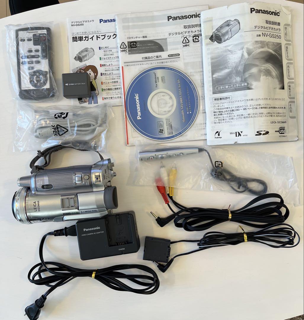 Panasonic NV-GS250 ビデオカメラ 3.1メガピクセル おまけ付