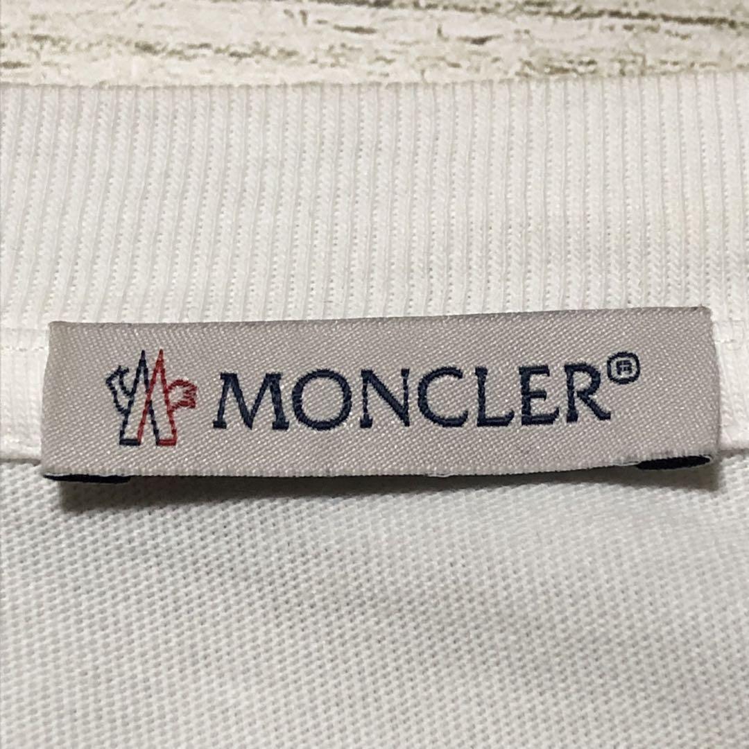 MONCLER モンクレール tシャツ ビック刺繍ロゴ パッチ 刺繍 ロゴ付き